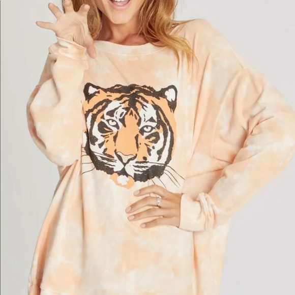 Wildfox La TigreTiger Tie Dye Roadtrip Sweatshirt - Picture 2 of 7